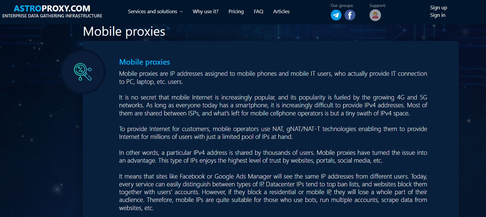 Astroproxy — Cheap Mobile Proxies