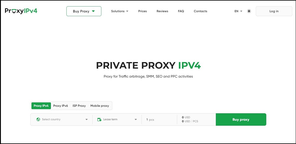 Proxy-IPv4 Homepage