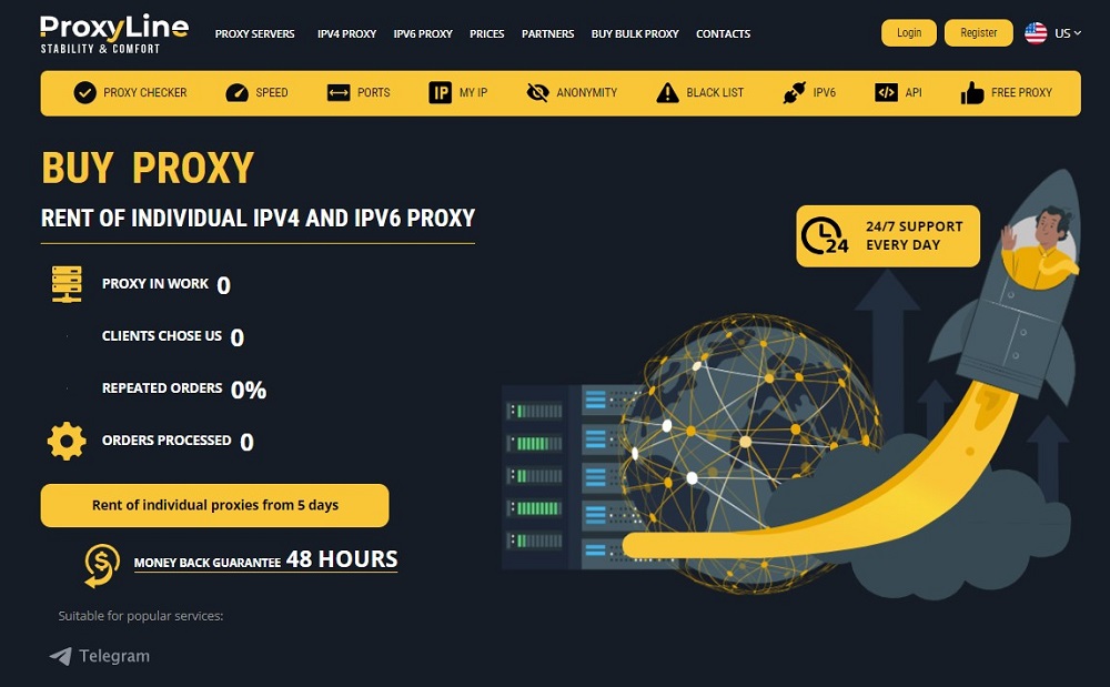 ProxyLine for Dedicated IPv4 Proxy Service